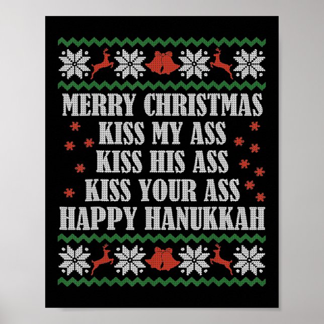 God Jul Kyss Min Hans Din Glad Hanukkah  Poster (Framsidan)