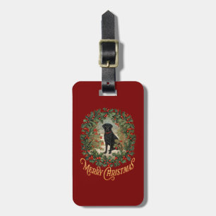 God jul Labrador Retriever Bagagebricka