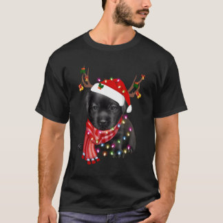 God Jul Labrador Retriever Hund Svart lab Älskare T Shirt