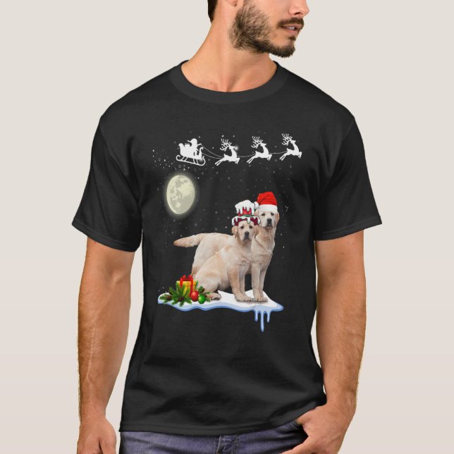 God jul Labrador Retriever Hund T Shirt (Framsida)