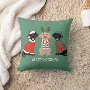 God jul Labrador Retriever Hundar Kudde