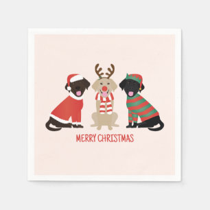 God jul Labrador Retriever Hundar Pappersservett