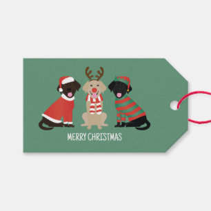 God jul Labrador Retriever Hundar Presentetikett