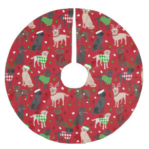 God jul Labrador Retriever Julgransmatta Borstad Polyester