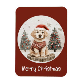 God jul Labrador Retriever Puppy Magnet