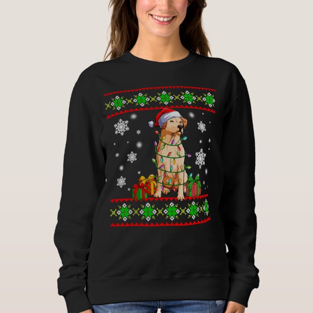 God jul Labrador Retriever T Shirt (Framsida)