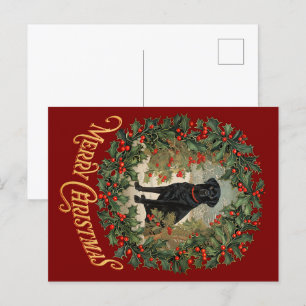 God jul Labrador Retriever Vykort