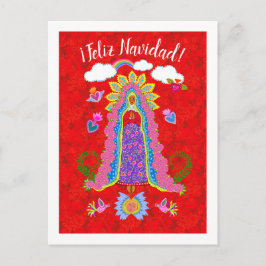 God Jul Lady of Guadalupe Vykort