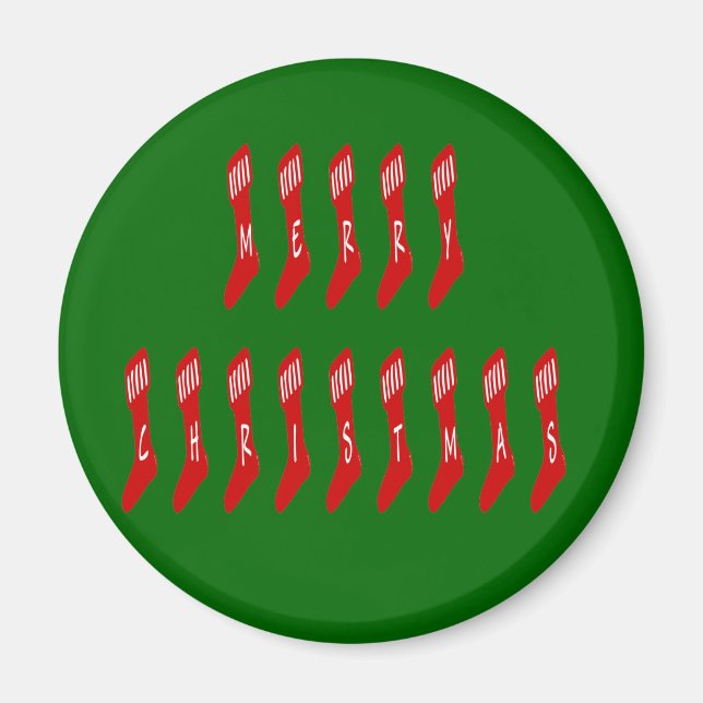 God jul-lagerteckensnitt magnet (Framsidan)