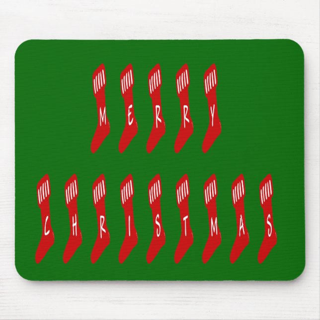 God jul-lagertypografi, offert musmatta (Framsidan)