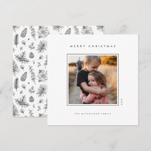 GOD JUL Lägg till ditt foto (Fram/baksida)