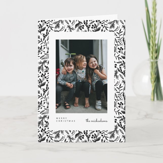 GOD JUL | Lägg till ditt fotokort Helgkort (Framsida)