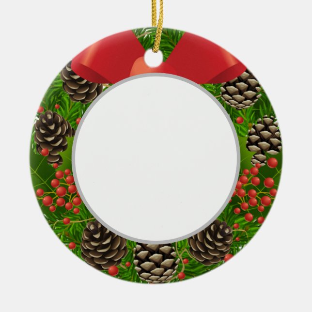 God jul (lägg till eget foto) Ornament (Framsidan)