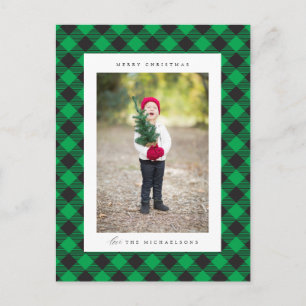 God Jul LÄGG TILL FAMILJEPHOTO-vykort Vykort