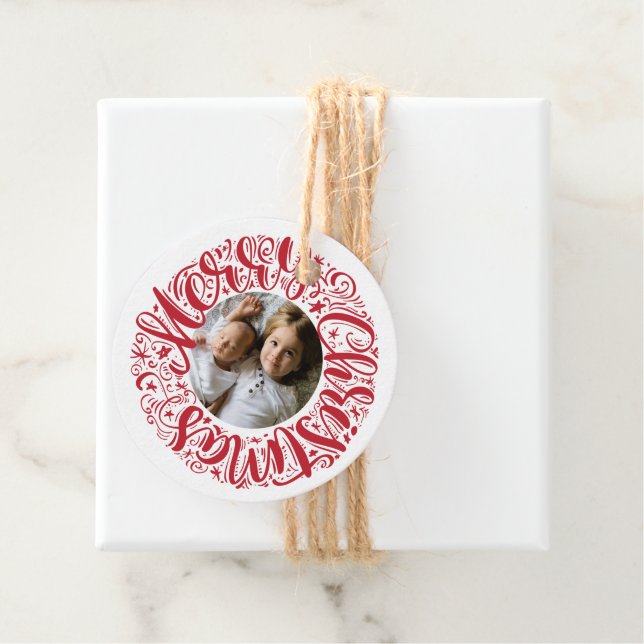 God Jul | Lägg till foto Gåvor Etiketter (På plats)