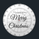 God jul lägger till namn-anpassningsbar-familjegåv darttavla<br><div class="desc">Design</div>