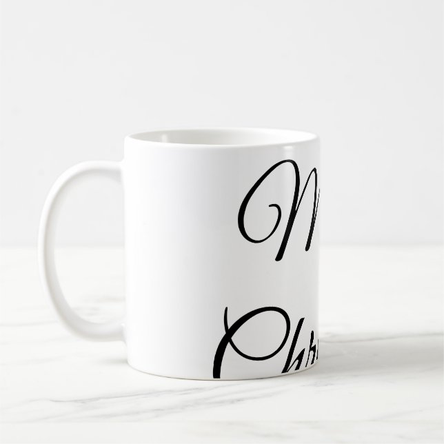 God jul lägger till namn-anpassningsbar-familjegåv kaffemugg (Vänster)