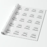 God jul lägger till namn-anpassningsbar-familjegåv presentpapper<br><div class="desc">Design</div>