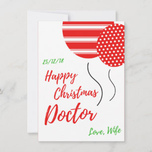 God jul läkare julkort