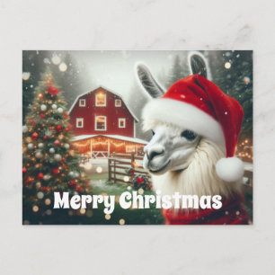 God Jul Lama Vykort