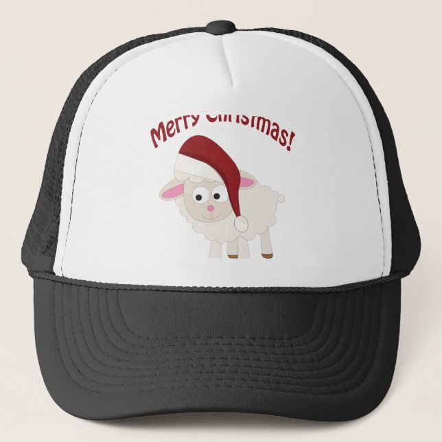 God jul Lamb Truckerkeps (Framsida)