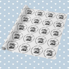 God jul Land Donkey-tema Presentpapper
