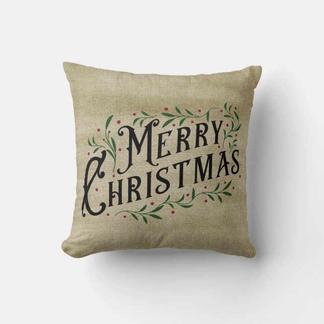 God Jul - Landsbygd Primitiv Kudde (Framsida)