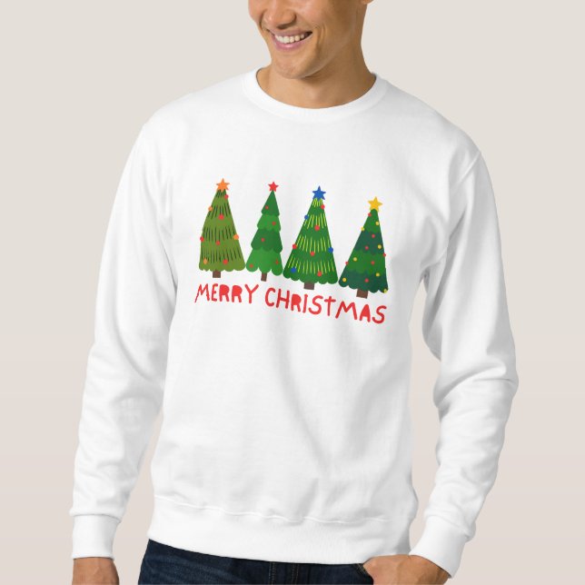 God Jul Lång Ärmad Tröja (Framsida)