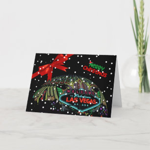 God jul Las Vegas-kort Tack Kort