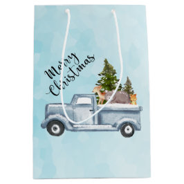 God jul Lastbil med friska djur