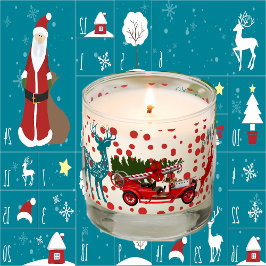 God jul Lastbil med Träd Reindeer Hail Snö