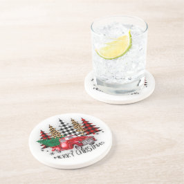 God jul lastbil och träd underlägg