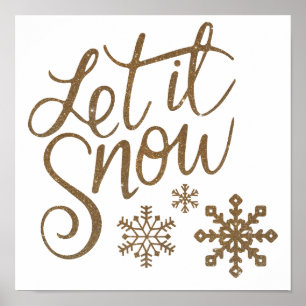 god jul låt det snöa poster