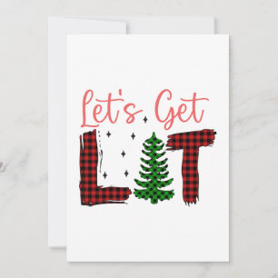 God jul Låt oss få julklapp Julkort