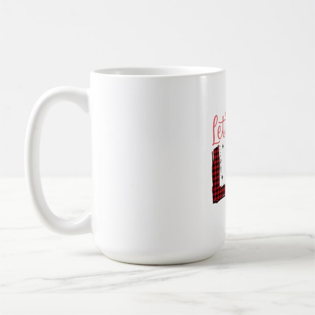 God jul Låt oss få julklapp Kaffemugg (Vänster)