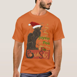 God Jul Le Chat Noir Jul-skämt T Shirt
