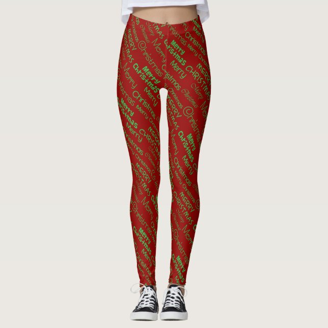God jul leggings (Framsida)