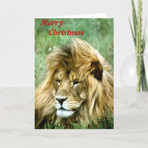 God jul lejonare helgkort