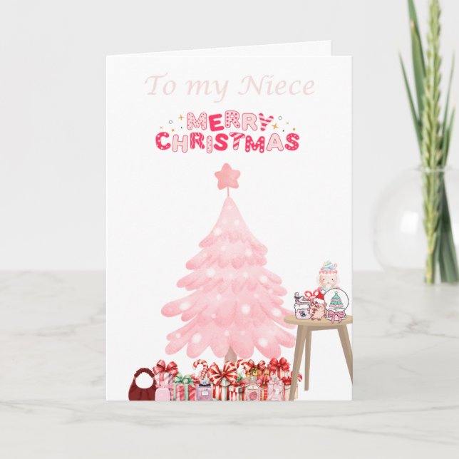 God jul leksak Niece Helgkort (Framsida)