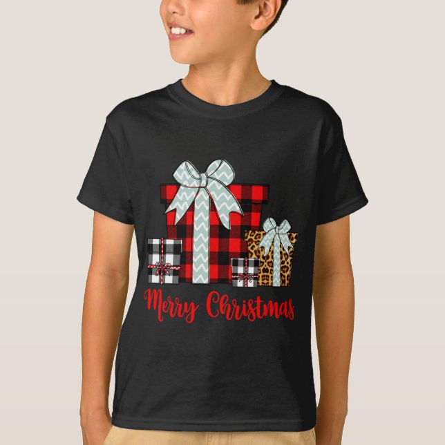 God jul Leopard Buffalo Play jul Pr T Shirt (Framsida)