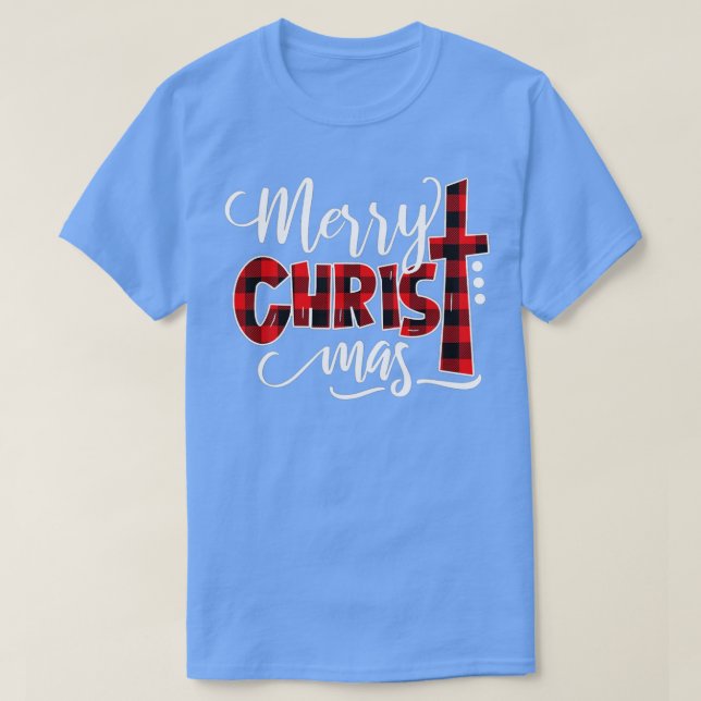 God jul Leopard Buffalo Red Play För manar T Shirt (Design framsida)