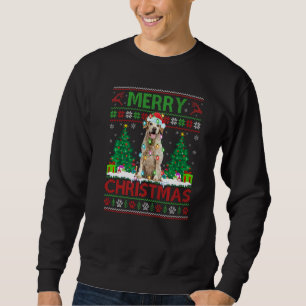 God jul Lighting Ugly Brittany Spain Hund Lång Ärmad Tröja