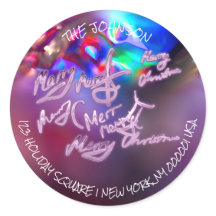 God jul Lila OSA Returetiketter