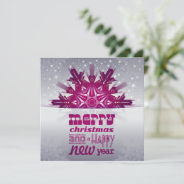  god jul Lila-platta textkort  