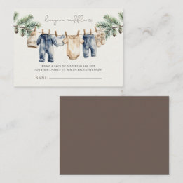 God jul - lilla babystölder Diaper Raffle Tilläggskort