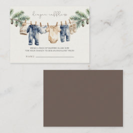 God jul - lilla babystölder Diaper Raffle Tilläggskort