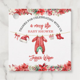 God jul, lilla babystövel Kön Neutral Gåvor Etiketter