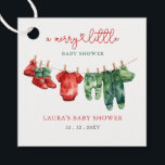 God jul, lilla babystövel Kön Neutral Gåvor Etiketter<br><div class="desc">God jul,  liten babyskö Könsneutrala favorittaggar för babyskor</div>