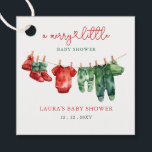 God jul, lilla babystövel Kön Neutral Gåvor Etiketter<br><div class="desc">God jul,  liten babyskö Könsneutrala favorittaggar för babyskor</div>