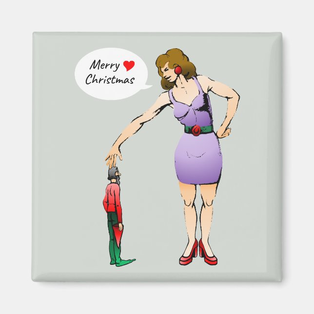 God Jul Lille Tomte  Magnet (Framsidan)